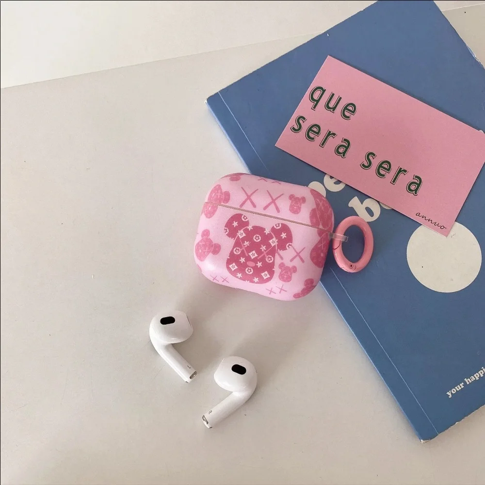 NEW 3D Vintage Pattern Bear AirPods Pro Case